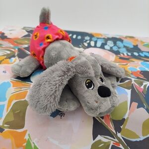 Pound Puppies Newborns Plush Lovey Grey Gray Pink